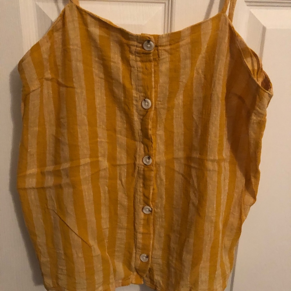Striped Yellow Tank - Picture 2 of 6